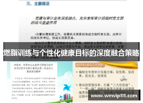 燃脂训练与个性化健康目标的深度融合策略